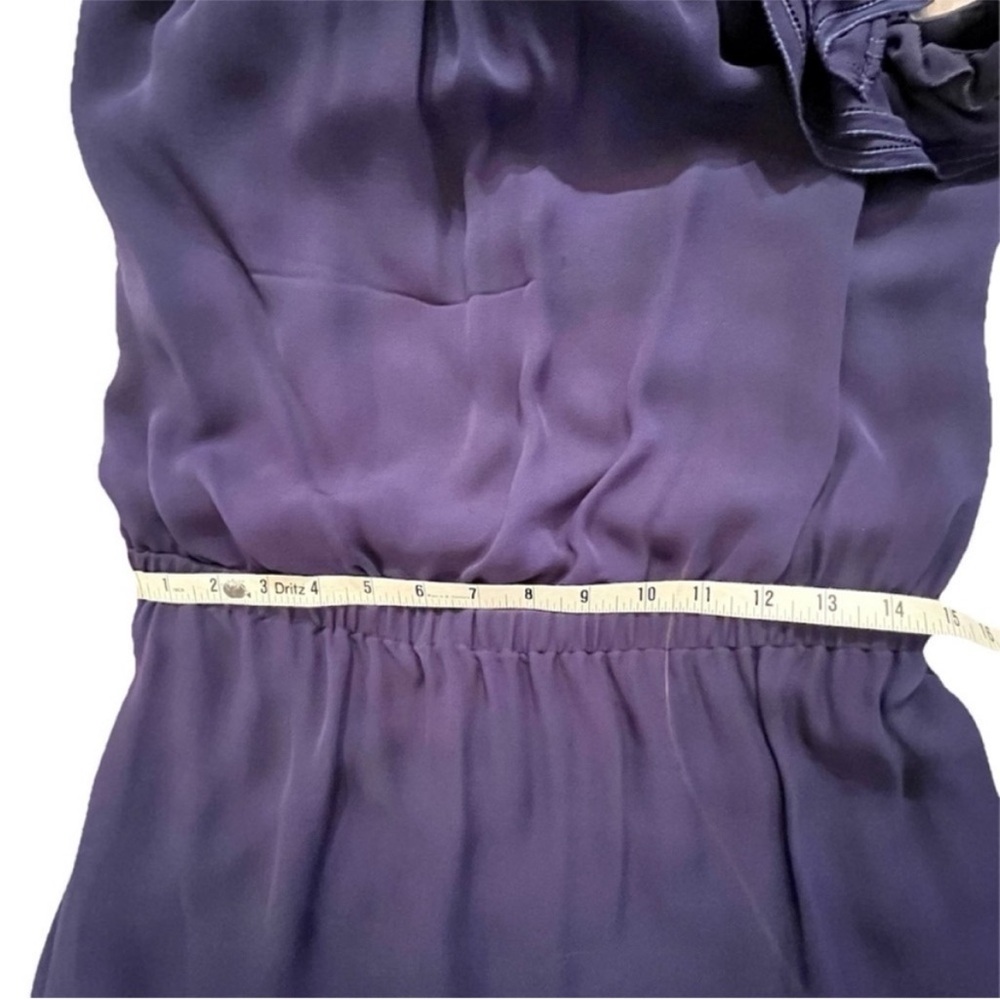 DSQUARED2 100% Silk One Shoulder Ruffled Mini Dress Size 8 Italian MSRP $1,230 - Picture 11 of 12